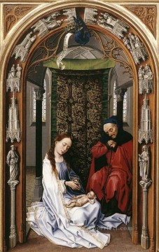 Retablo de Miraflores panel izquierdo Rogier van der Weyden Pinturas al óleo